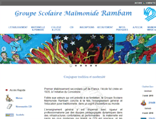 Tablet Screenshot of maimonide.fr